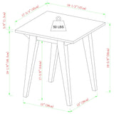 Japandi - Minimal Solid Wood Side Table - Furniture Home Direct