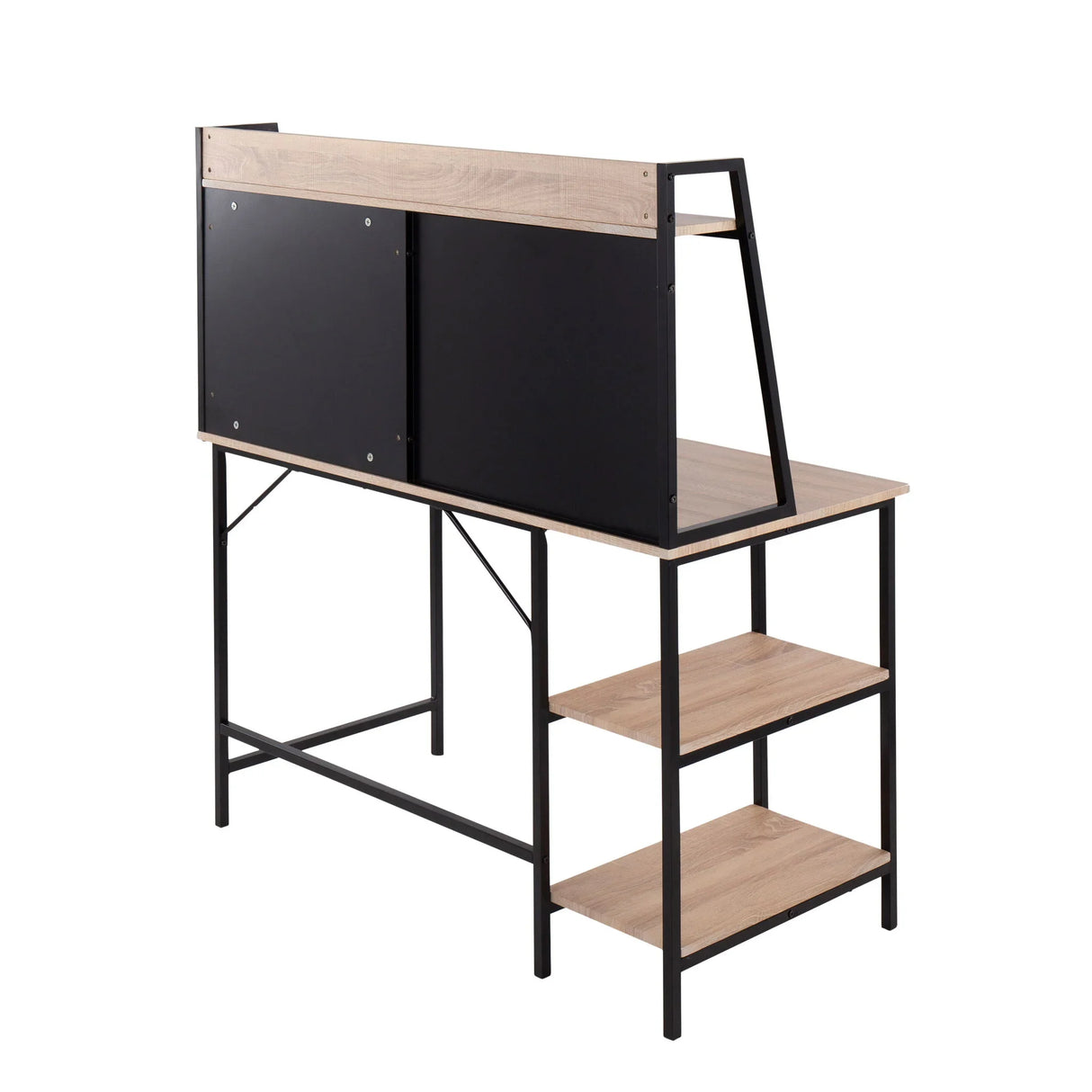 Geo - Shelf Contemporary Desk - Furniture Home Direct