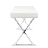 Luster - Contemporary Desk - White - Furniture Home Direct