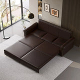 3 In 1 Convertible Sleeper Sofa With Nailhead Trim & Rolled Arm - Furniture Home Direct