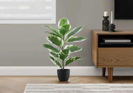 Living Room Bundle - Sideboard + Wall Decor + Floor Faux Plant - Furniture Home Direct