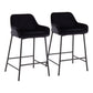 Daniella - Industrial Fixed Height Counter Stool (Set of 2) - Furniture Home Direct