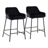 Daniella - Industrial Fixed Height Counter Stool (Set of 2) - Furniture Home Direct