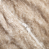Vida - Modern 5 Foot Rounded Bean Bag - Snow White / Beige - Furniture Home Direct