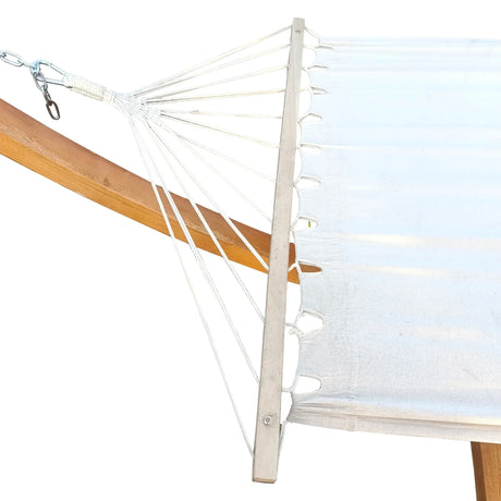 Person Hammock With Stand Set For Indoor Outdoor Standalone - Beige - Furniture Home Direct
