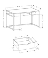 Computer Desk For Home Office, Laptop, 1 Storage Drawer, Contemporary & Modern - Furniture Home Direct