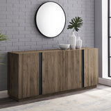 Mid-Century Modern 3 Drawer Low TV Stand For TVs Up To 80" - Furniture Home Direct