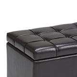 Sienna - Upholstered Storage Ottoman Bench - Furniture Home Direct