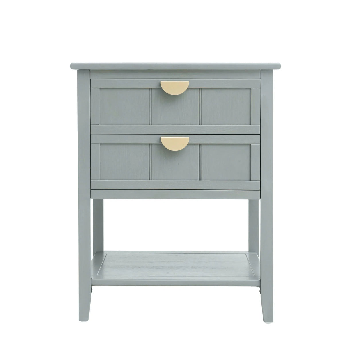 2 Drawer Side Table, American Style, End Table, Suitable For Bedroom, Living Room, Study - Furniture Home Direct