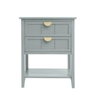 2 Drawer Side Table, American Style, End Table, Suitable For Bedroom, Living Room, Study - Furniture Home Direct