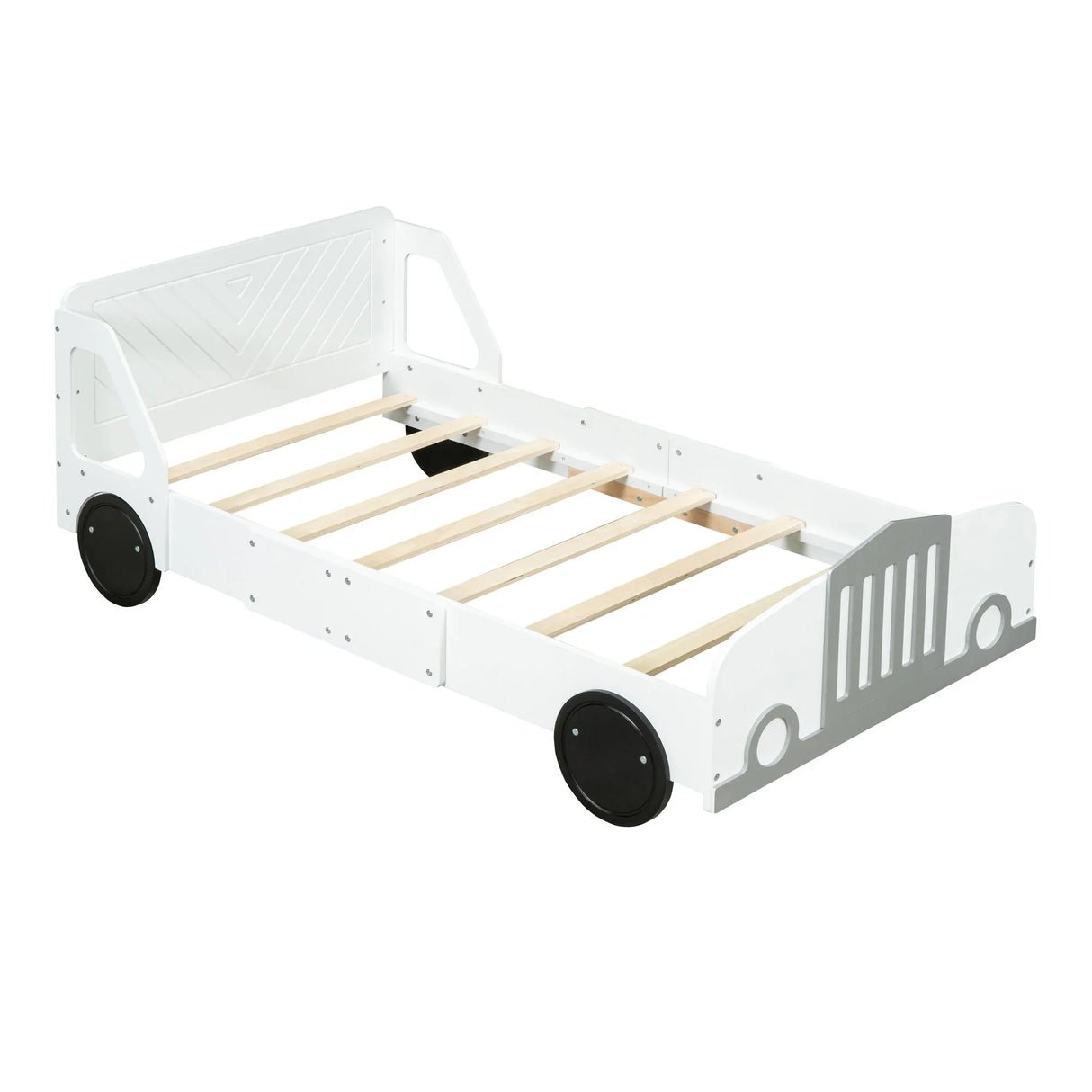 Car Shaped Platform Bed With Wheels - Furniture Home Direct