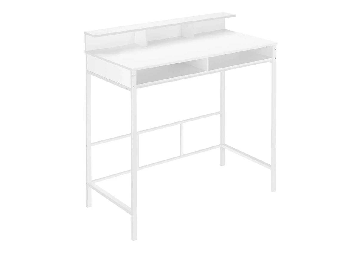 Computer Desk For Home Office, Standing, Storage Shelves, Laptop, Contemporary & Modern - Furniture Home Direct