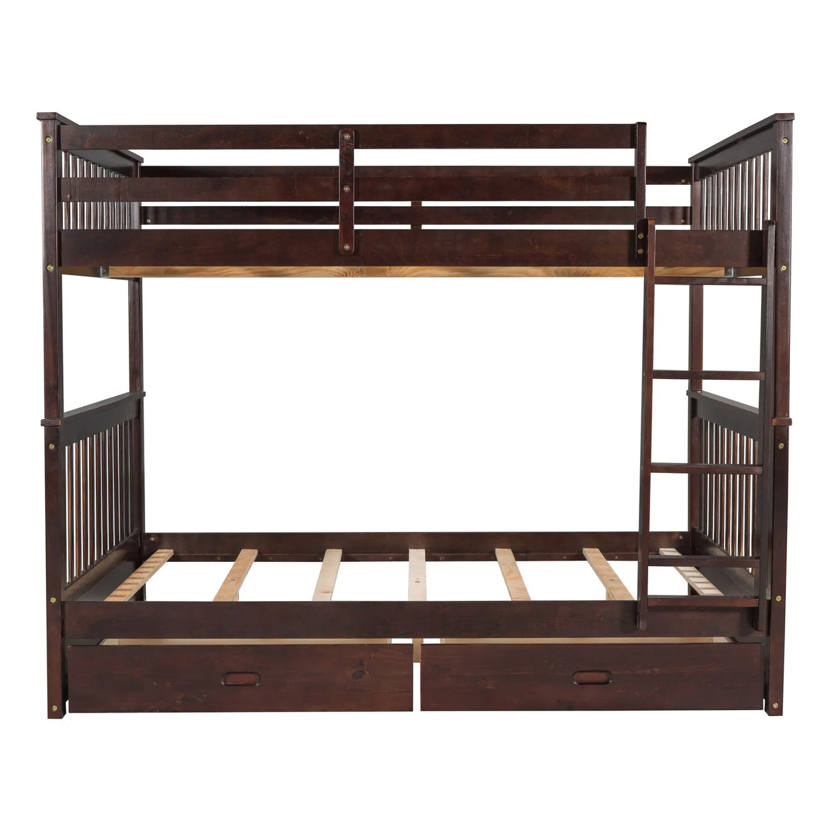 Bunk Bed With Ladders And 2 Storage Drawers - Furniture Home Direct