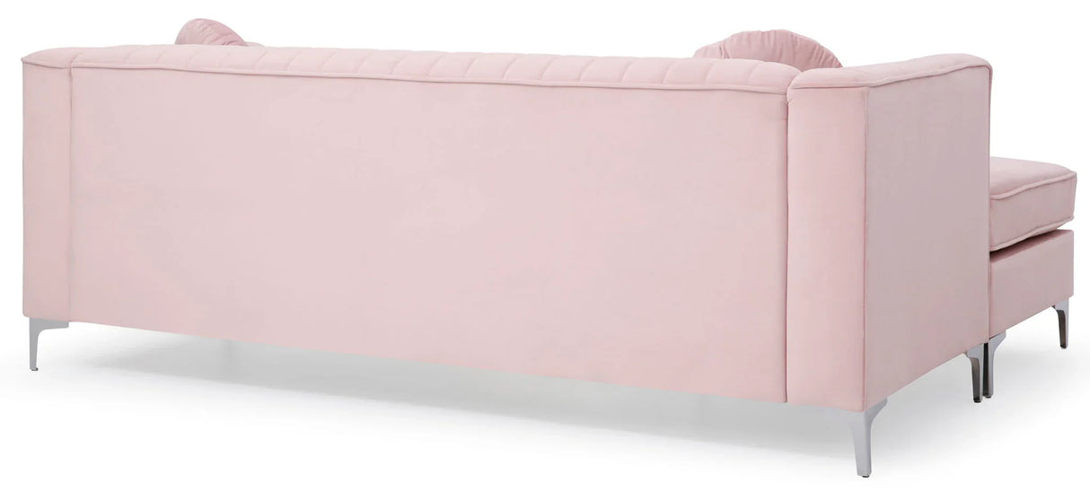Delray - Micro Suede Sofa Chaise - Furniture Home Direct