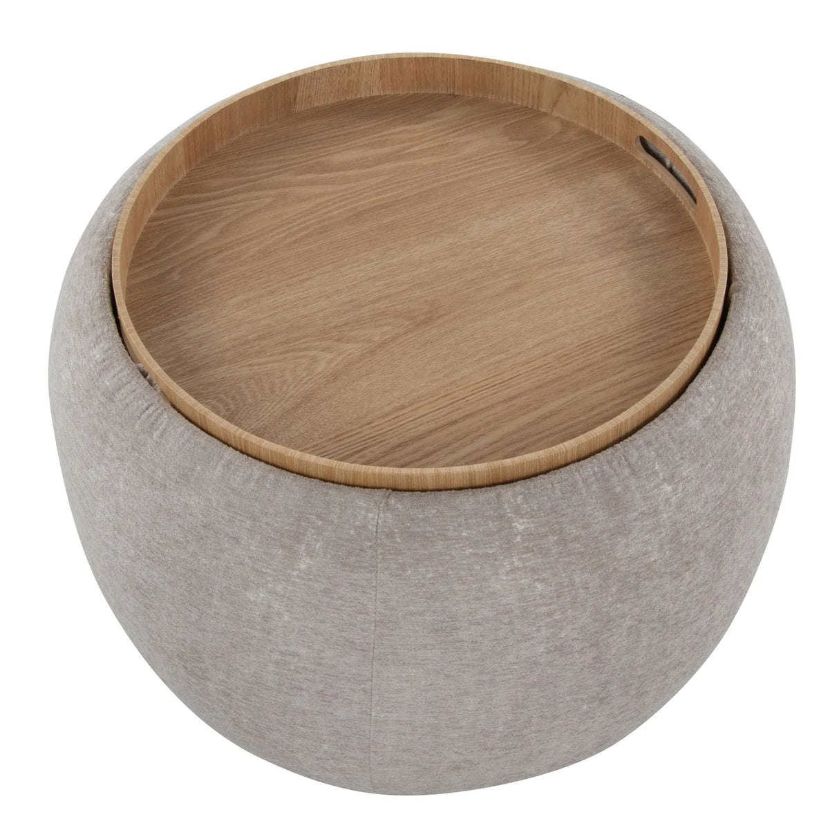 Tray - Pouf Contemporary Ottoman - Furniture Home Direct