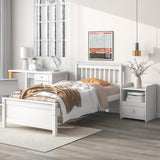Bed With Headboard And Footboard For Kids, Teens, Adults, With A Nightstand - Furniture Home Direct