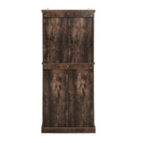 Storage Cabinet With Drawer And Adjustable Shelves Dark Brown - Furniture Home Direct