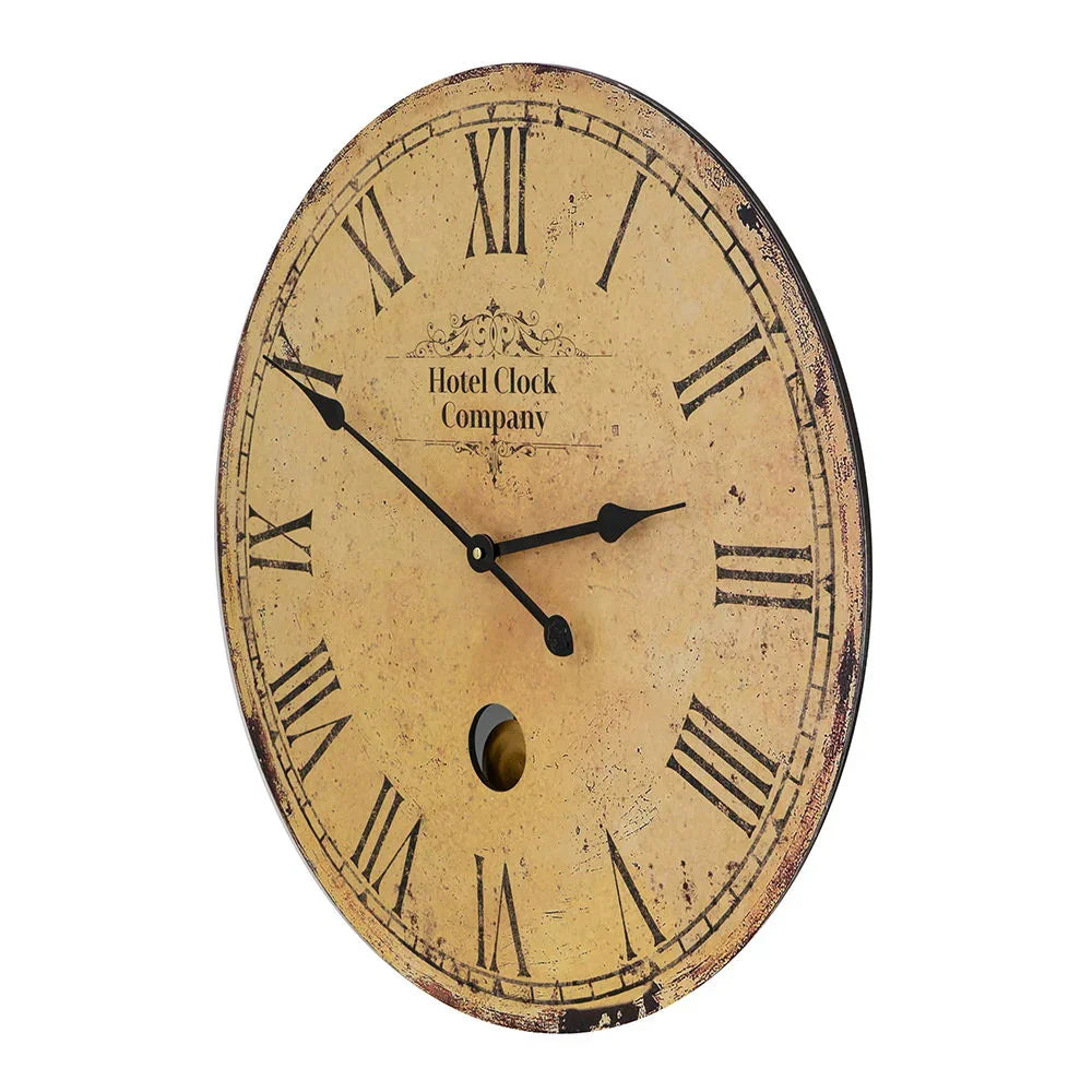 Wall Clock - Beige - Furniture Home Direct
