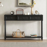 Console Table Sofa Table With Drawers For Entryway With Projecting Drawers And Long Shelf - Furniture Home Direct