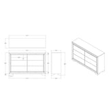 Chloe - Dresser - Gemstone Silver - Furniture Home Direct