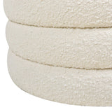 Fuji - Oversized Round Storage Ottoman - Furniture Home Direct