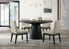 Jasper - Wide Contemporary Round Dining Table Set - Furniture Home Direct