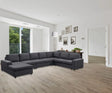 Hayden - Linen 7 Seat Reversible Modular Sectional Sofa Chaise - Furniture Home Direct