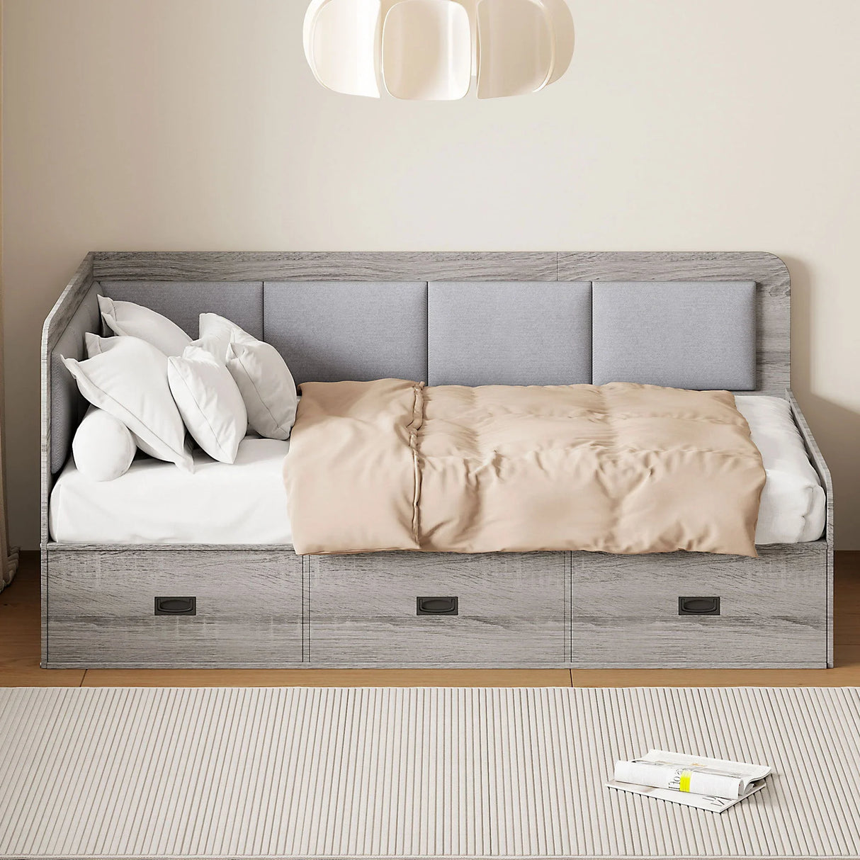 Daybed With 3 Drawers And 3 Storage Compartments - Furniture Home Direct