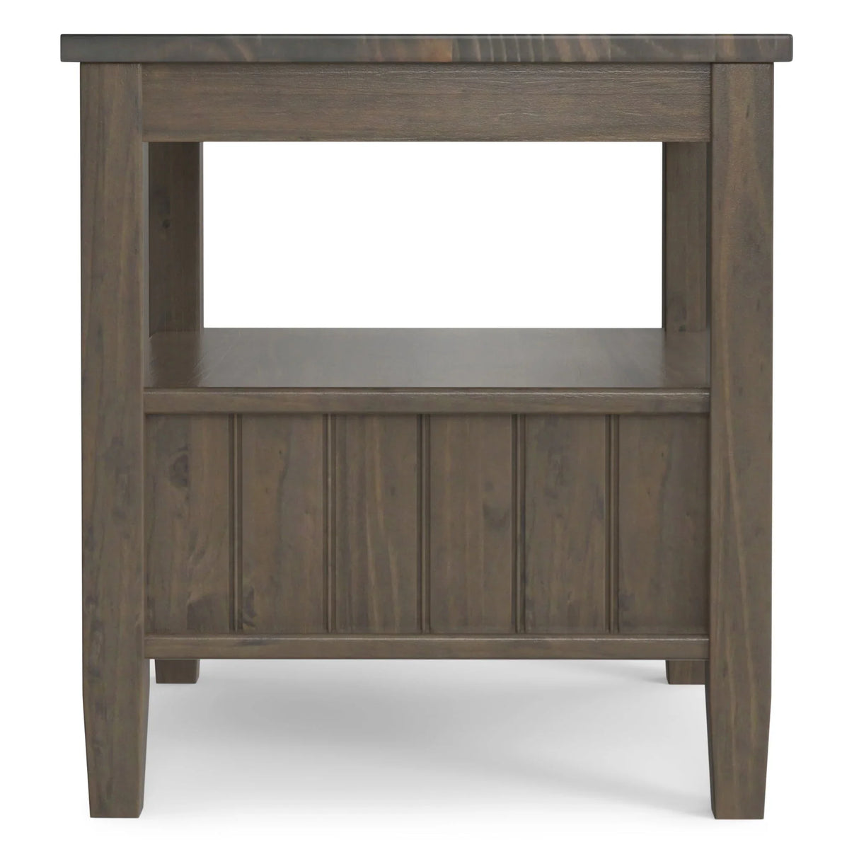 Lev - End Table With Bottom Drawer - Smoky Brown - Furniture Home Direct