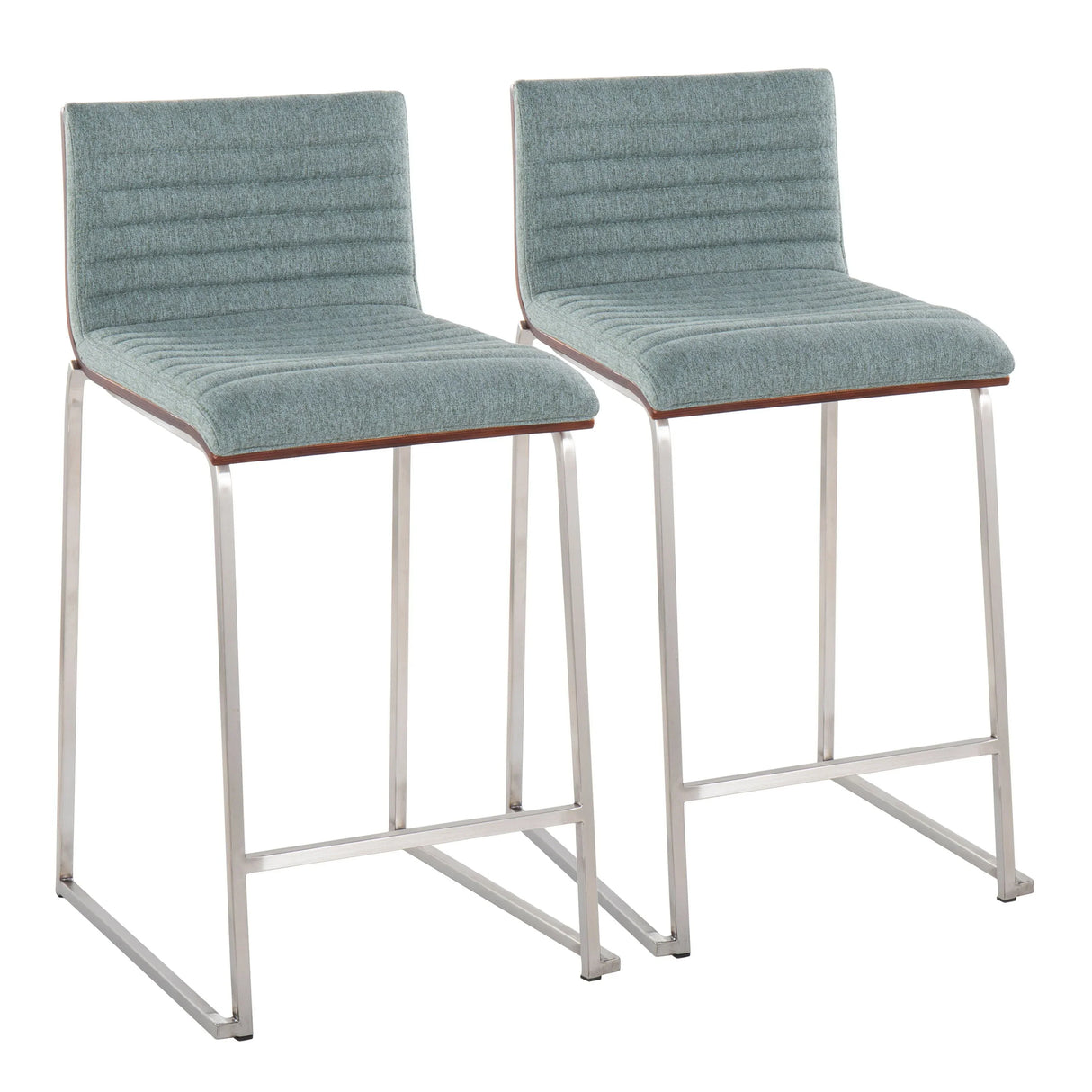 Mason Mara - Contemporary Fixed Height Counter Stool (Set of 2) - Furniture Home Direct