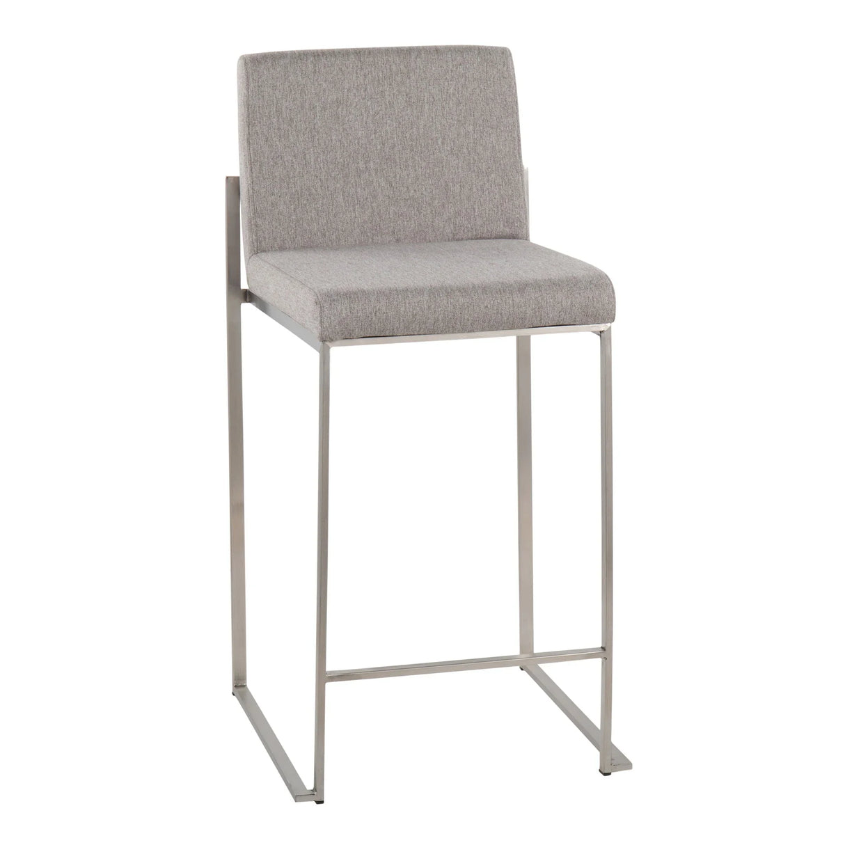 Fuji - Contemporary High Back Counter Stool, Functional Design - Furniture Home Direct