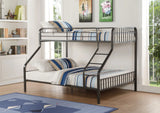 Caius - Twin Long Queen Bunk Bed - Gun - Furniture Home Direct