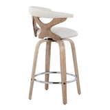Gardenia - Mid Century Modern Fixed Height Counter Stool With Swivel (Set of 2) - Furniture Home Direct