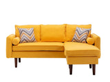 Mia - Sectional Sofa Chaise With USB Charger And Pillows - Furniture Home Direct