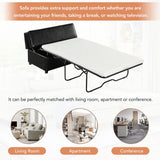 Twin Size Folding Ottoman Sleeper Bed With Mattress Convertible Guest Bed - Furniture Home Direct