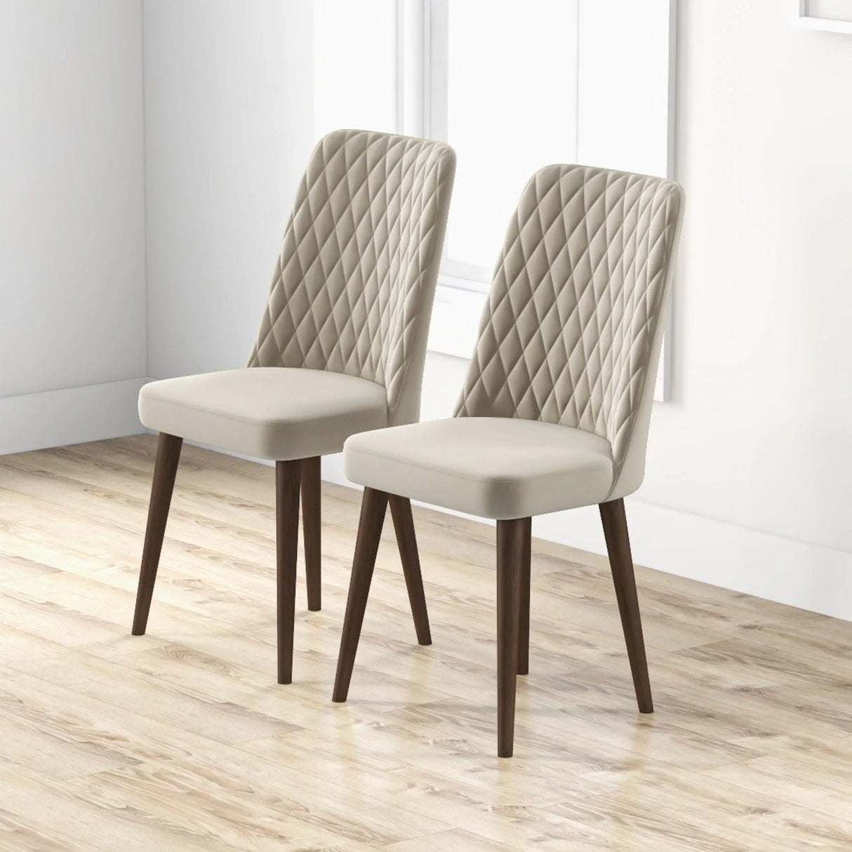 Katie - Mid-Century Modern Dining Chair (Set of 2) - Furniture Home Direct