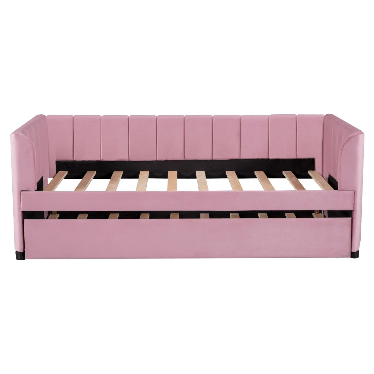 Upholstered Daybed With Ergonomic Design Backrest - Furniture Home Direct