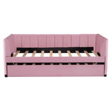 Upholstered Daybed With Ergonomic Design Backrest - Furniture Home Direct