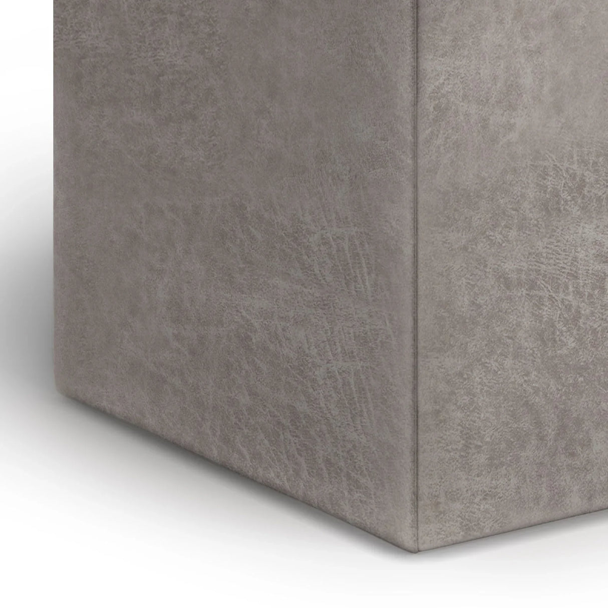Rockwood - Upholstered Cube Storage Ottoman With Tray - Furniture Home Direct