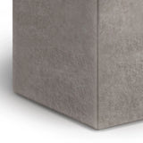 Rockwood - Upholstered Cube Storage Ottoman With Tray - Furniture Home Direct