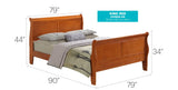 Panel Sleigh Bed - Furniture Home Direct
