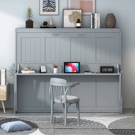 Murphy Bed With Hydraulic Lift & Desk Design - Furniture Home Direct