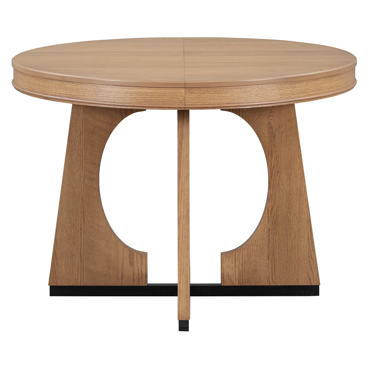 Dining Set Round Wood Table With Ladder Back Chairs Natural - Furniture Home Direct