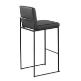 Fuji - Contemporary High Back Barstool Elegant Design - Furniture Home Direct