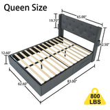 Bed With Gas Lift Storage, USB Ports - Furniture Home Direct