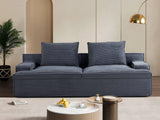 Nimbus - Oversized Full Foam 4 Seater Couch For Living Room Upholstered In Soft Corduroy, Wide Armrests - Furniture Home Direct