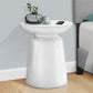 Drum Accent Side Table, Hammered Texture - Furniture Home Direct