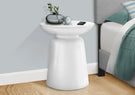 Drum Accent Side Table, Hammered Texture - Furniture Home Direct