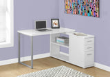 Computer Desk, Home Office, Corner, Left, Right Set - Up, Storage Drawers, L Shape, Laptop, And Contemporary & Modern - Furniture Home Direct