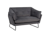 Karla - Contemporary Loveseat - Furniture Home Direct